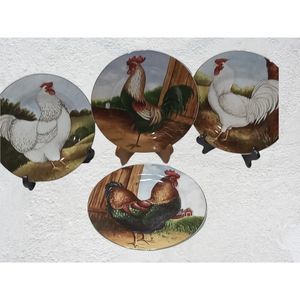 Set of 4 sakura"on the farm" David Brown collector plates. Country